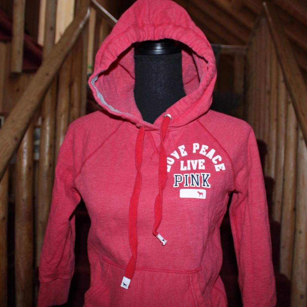 pink hoodie